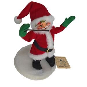 Annalee Santa With Pipe 9" Vintage 1989
